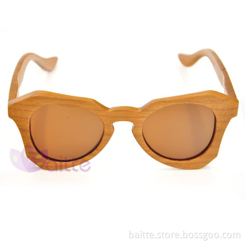 bamboo wood sunglasses with custom logo